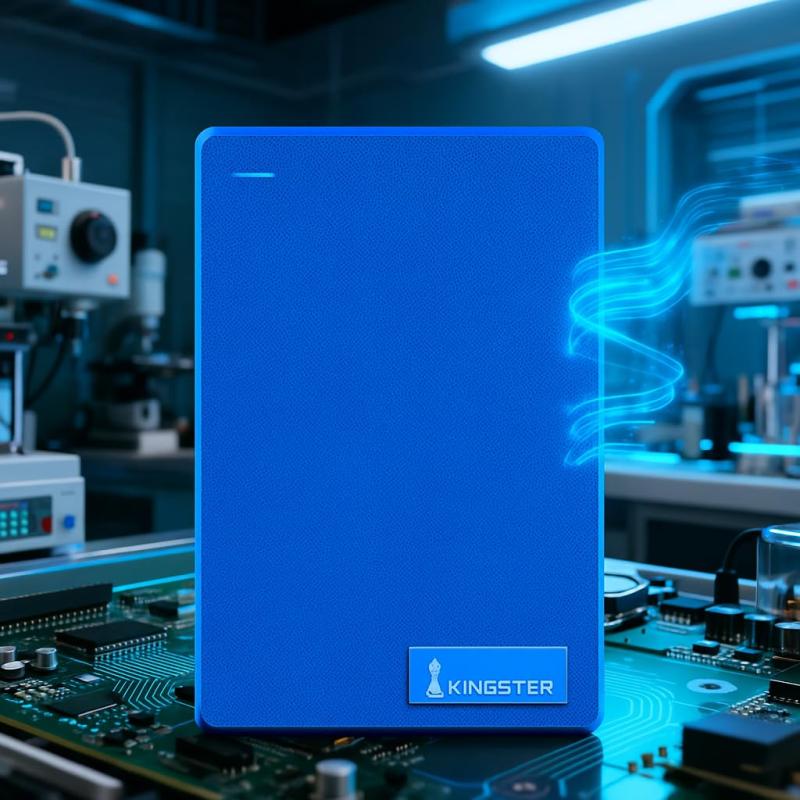 KINGSTER®  External Hard Drive – Blue