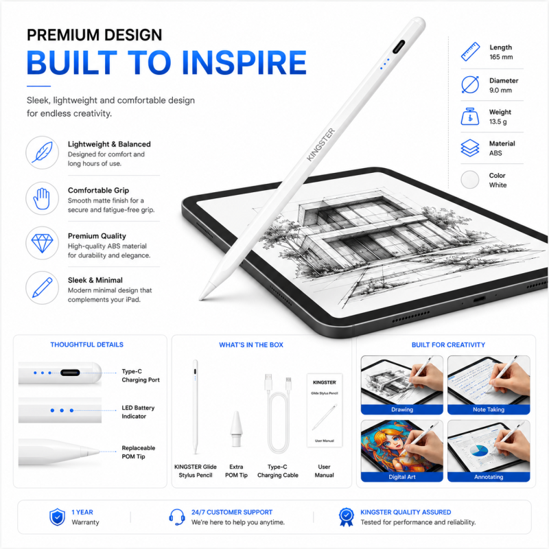 KINGSTER Stylus Pencil for iPad