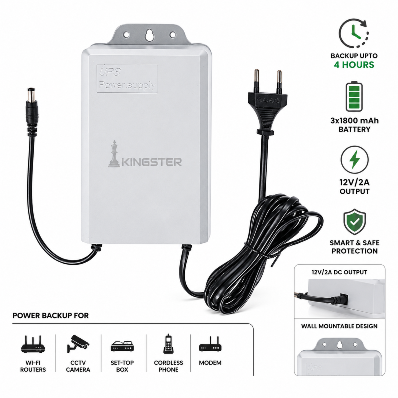 Kingster Mini UPS for WiFi Router